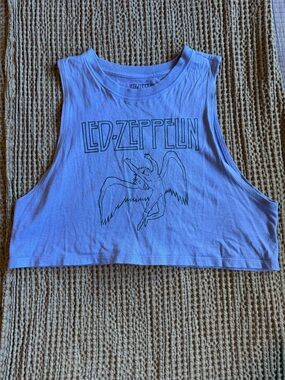 Led Zeppelin Lavender Crop Tank